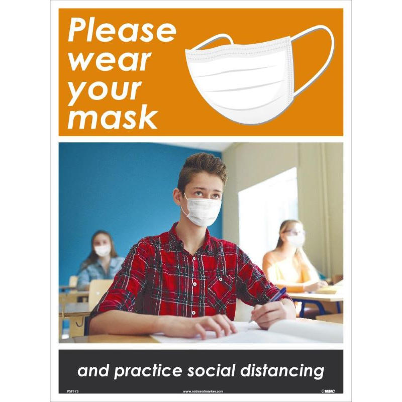 PLEASE WEAR YOUR MASK POSTER FOR STUDENTS