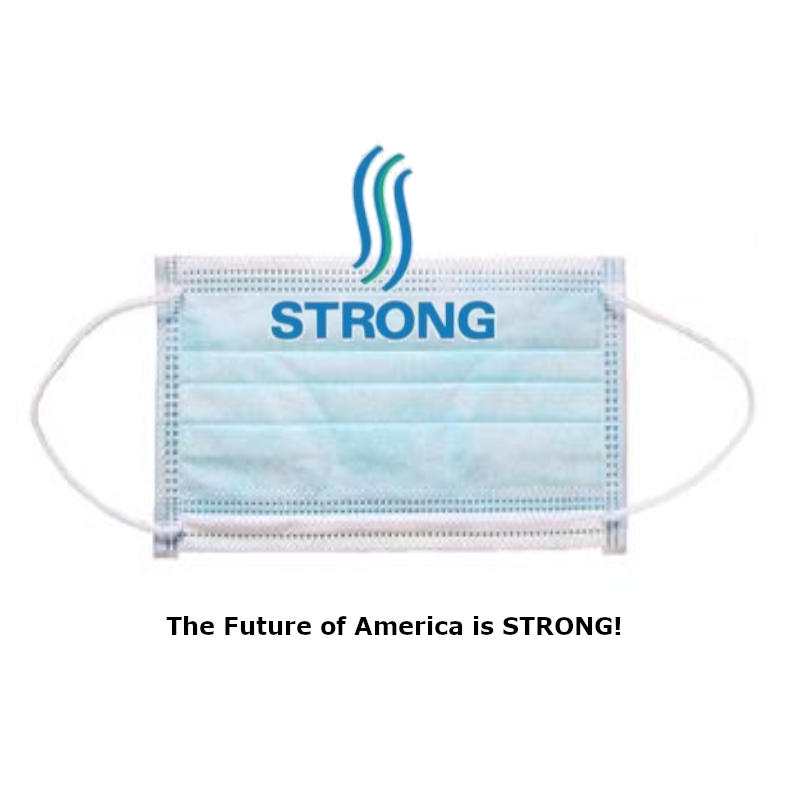 Strong 5310 Made in USA Procedure Mask with Metal Nosebar - 300 Count