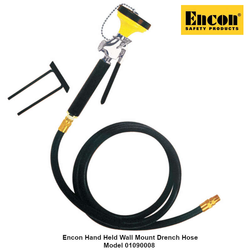 Encon 01090008 Hand Held Wall Mount Drench Hose
