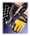 Professional Mechanics Gloves - Black & Hi-Vis Yellow - 120-MX2820