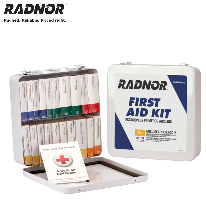 Radnor 64508072 ANSI  2021 Class A 50 Person Metal First Aid Kit