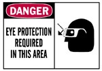 Brady Safety Signs - "Eye Protection Required In This Area" Sign