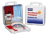 North Bloodborne Pathogen Response Kit, 24 Unit Size, Plastic Kit