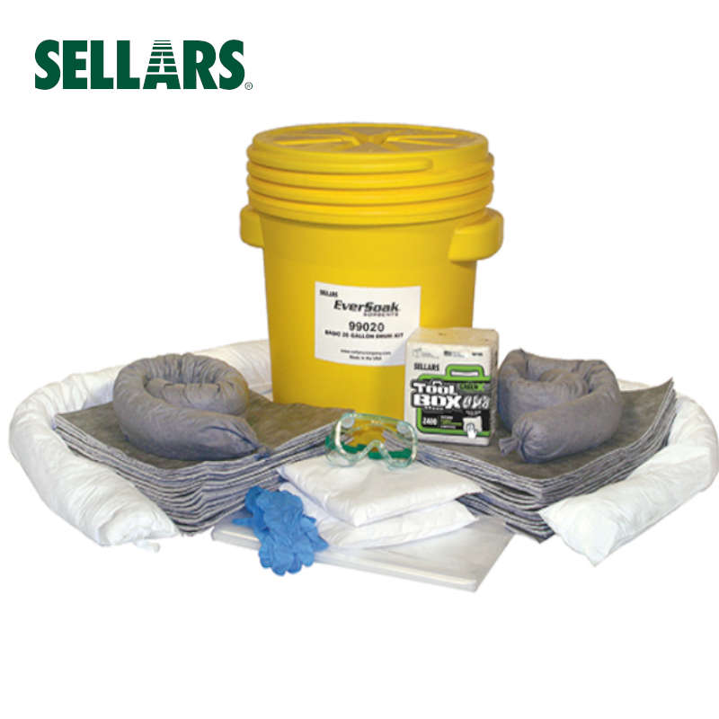 Sellars EverSoak 20 Gal Drum General Purpose Spill Kit - 99020