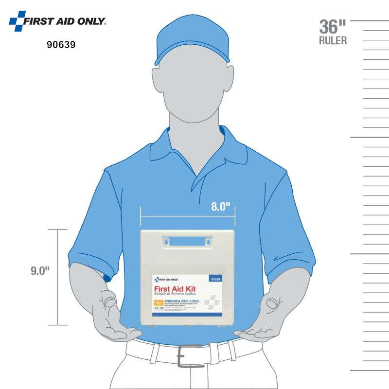 First Aid Only ANSI Class A+ First Aid Kit for 50 People 183 Pieces