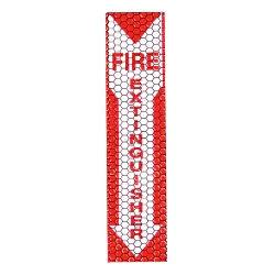 Cyflect Adhesive Glow in the Dark and Reflective Fire Extinguisher Sign - 4" X 17" - 9-30071