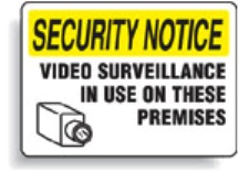 Brady Safety Signs - "Video Surveillance In Use On These Premises" Sign