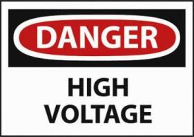OSHA Danger Safety Signs - 7" x 10" Pressure Sensitive Vinyl