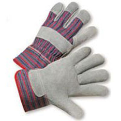 Leather Patch Palm Work Gloves