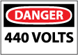 Danger - 440 Volts Sign