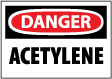 Danger - Acetylene Sign