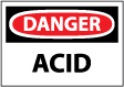 Danger - Acid Sign
