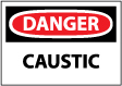 Danger - Caustic Sign