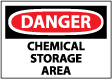Danger - Chemical Storage Area Sign