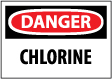 Danger - Chlorine Sign
