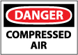 Danger - Compressed Air Sign