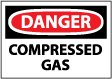 Danger - Compressed Gas Sign