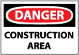 Danger - Construction Area Sign