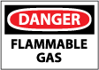 Danger - Flammable Gas Sign