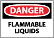 Danger - Flammable Liquids Sign