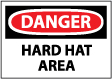 Danger - Hard Hat Area Sign
