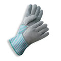 Leather Back Safety Cuff Work Gloves