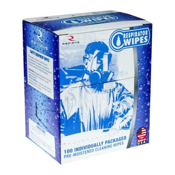 Radians RW-100 PPE Disinfecting Wipes with 70% Isopropyl Alcohol - Case of 1000 Wipes