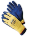 G-Tek ® K-FORCE Kevlar® with Blue Latex Crinkle Grip "Premium Grade" - 09-K1300, EN388 Cut Score of 4 (ASTM F1790 Cut Score of 1501)