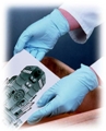 Disposable Nitrile Industrial Grade Glove - Textured Grip, 4 mil., Powdered - Case of 1,000 Gloves